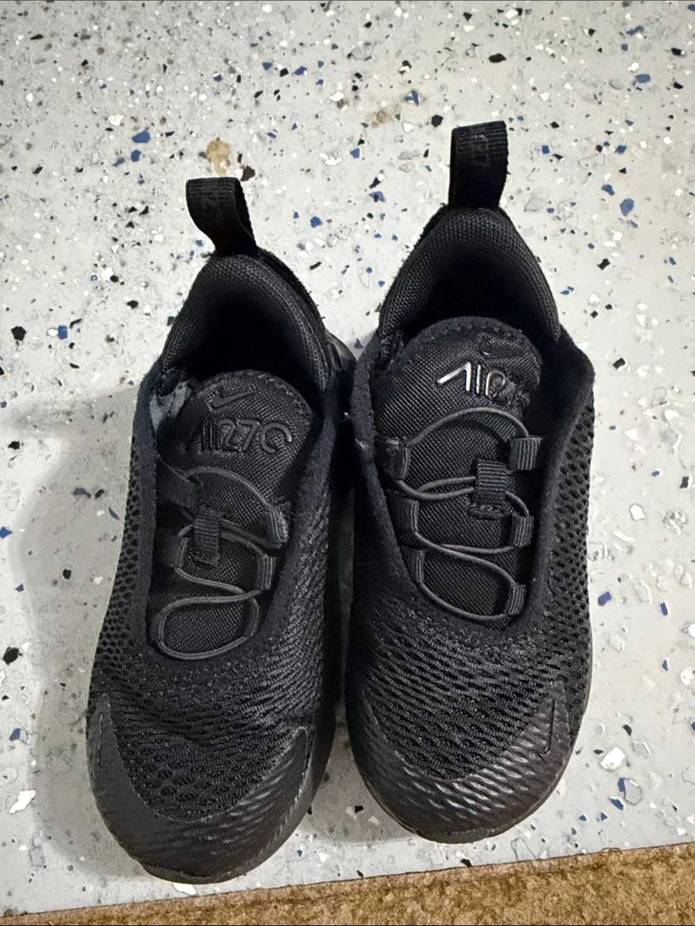 Nike Kids' Black Air 270 Slip-On Sneakers